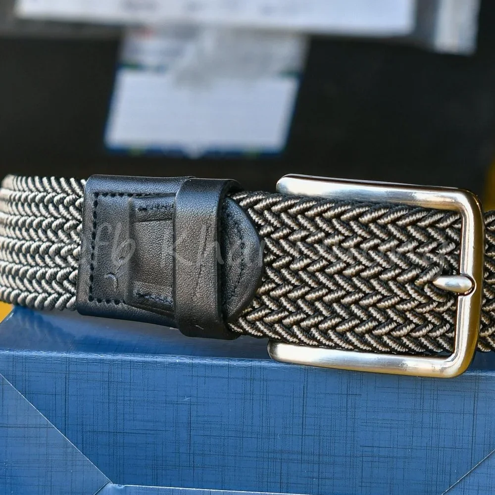 Men Stretch Tommy‎ Bahama Belt Black/Khaki